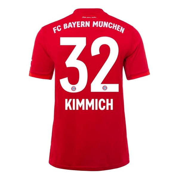 Trikot Bayern München NO.32 Kimmich Heim 2019-20 Rote Fussballtrikots Günstig